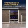 image:imageNewAir 24 Dual Zone Beverage Refrigerator amp Wine Cooler for 20 Bottles amp 70 Cans  Freestanding or BuiltIn Under Counter Mini Fridge for Beer Wine and Soda  Stainless Steel20 Bottles  70 Cans
