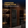 image:imageNewAir 24 Dual Zone Beverage Refrigerator amp Wine Cooler for 20 Bottles amp 70 Cans  Freestanding or BuiltIn Under Counter Mini Fridge for Beer Wine and Soda  Stainless Steel108 Bottles  175 Cans