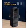 image:imageNewAir 24 Dual Zone Beverage Refrigerator amp Wine Cooler for 20 Bottles amp 70 Cans  Freestanding or BuiltIn Under Counter Mini Fridge for Beer Wine and Soda  Stainless Steel108 Bottles  175 Cans