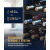 image:imageNewAir 24 Dual Zone Beverage Refrigerator amp Wine Cooler for 20 Bottles amp 70 Cans  Freestanding or BuiltIn Under Counter Mini Fridge for Beer Wine and Soda  Stainless Steel49 Bottles or 179 Cans