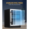 image:imageNewAir 24 Dual Zone Beverage Refrigerator amp Wine Cooler for 20 Bottles amp 70 Cans  Freestanding or BuiltIn Under Counter Mini Fridge for Beer Wine and Soda  Stainless Steel49 Bottles or 179 Cans