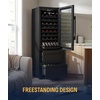 image:imageNewAir 24 Dual Zone Beverage Refrigerator amp Wine Cooler for 20 Bottles amp 70 Cans  Freestanding or BuiltIn Under Counter Mini Fridge for Beer Wine and Soda  Stainless Steel108 Bottles  175 Cans