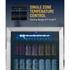 image:imageNewAir 24 Dual Zone Beverage Refrigerator amp Wine Cooler for 20 Bottles amp 70 Cans  Freestanding or BuiltIn Under Counter Mini Fridge for Beer Wine and Soda  Stainless Steel49 Bottles or 179 Cans