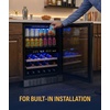 image:imageNewAir 24 Dual Zone Beverage Refrigerator amp Wine Cooler for 20 Bottles amp 70 Cans  Freestanding or BuiltIn Under Counter Mini Fridge for Beer Wine and Soda  Stainless Steel20 Bottles  70 Cans