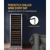 image:imageNewAir 24 Dual Zone Wine Fridge for 98 Bottles  BuiltIn or Freestanding Wine Cooler Refrigerator with Glass Door  UltraQuiet Inverter Compressor amp Adjustable Racks  Stainless SteelStainless Steel
