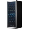 image:imageNewAir 24 Dual Zone Wine Fridge for 98 Bottles  BuiltIn or Freestanding Wine Cooler Refrigerator with Glass Door  UltraQuiet Inverter Compressor amp Adjustable Racks  Stainless SteelStainless Steel