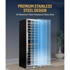 image:imageNewAir 24 Dual Zone Wine Fridge for 98 Bottles  BuiltIn or Freestanding Wine Cooler Refrigerator with Glass Door  UltraQuiet Inverter Compressor amp Adjustable Racks  Stainless SteelStainless Steel