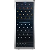 image:imageNewAir 24 Dual Zone Wine Fridge for 98 Bottles  BuiltIn or Freestanding Wine Cooler Refrigerator with Glass Door  UltraQuiet Inverter Compressor amp Adjustable Racks  Stainless SteelStainless Steel