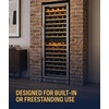 image:imageNewAir 24 Dual Zone Wine Fridge for 98 Bottles  BuiltIn or Freestanding Wine Cooler Refrigerator with Glass Door  UltraQuiet Inverter Compressor amp Adjustable Racks  Stainless SteelStainless Steel