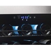 image:imageNewAir 24 Dual Zone Wine Fridge for 98 Bottles  BuiltIn or Freestanding Wine Cooler Refrigerator with Glass Door  UltraQuiet Inverter Compressor amp Adjustable Racks  Stainless SteelStainless Steel