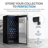 image:imageNewAir 24 Dual Zone Wine Fridge for 98 Bottles  BuiltIn or Freestanding Wine Cooler Refrigerator with Glass Door  UltraQuiet Inverter Compressor amp Adjustable Racks  Stainless SteelStainless Steel