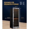 image:imageNewAir 24 Dual Zone Wine Fridge for 98 Bottles  BuiltIn or Freestanding Wine Cooler Refrigerator with Glass Door  UltraQuiet Inverter Compressor amp Adjustable Racks  Stainless SteelStainless Steel