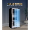 image:imageNewAir 24 Dual Zone Wine Fridge for 98 Bottles  BuiltIn or Freestanding Wine Cooler Refrigerator with Glass Door  UltraQuiet Inverter Compressor amp Adjustable Racks  Stainless SteelESTATE Stainless Steel