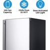 image:imageNewAir 24 Outdoor Beverage Fridge  Freestanding or BuiltIn Under counter Refrigerator for Outside Patio  Weatherproof Outdoor Fridge for 160 Cans with AutoClosing Door  Stainless Steel
