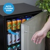 image:imageNewAir 24 Outdoor Beverage Fridge  Freestanding or BuiltIn Under counter Refrigerator for Outside Patio  Weatherproof Outdoor Fridge for 160 Cans with AutoClosing Door  Stainless Steel