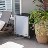 image:imageNewAir 24 Outdoor Beverage Fridge  Freestanding or BuiltIn Under counter Refrigerator for Outside Patio  Weatherproof Outdoor Fridge for 160 Cans with AutoClosing Door  Stainless Steel