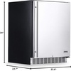 image:imageNewAir 24 Outdoor Beverage Fridge  Freestanding or BuiltIn Under counter Refrigerator for Outside Patio  Weatherproof Outdoor Fridge for 160 Cans with AutoClosing Door  Stainless Steel