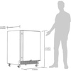 image:imageNewAir 24 Outdoor Beverage Fridge  Freestanding or BuiltIn Under counter Refrigerator for Outside Patio  Weatherproof Outdoor Fridge for 160 Cans with AutoClosing Door  Stainless Steel