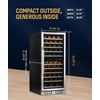 image:imageNewAir 24 Wine Fridge for 52 Bottles  BuiltIn or Freestanding Wine Cooler Refrigerator with Glass Door  Precision Cooling SlideOut Shelves amp Quiet Compressor System  Stainless SteelStainless Steel