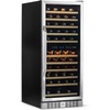 image:imageNewAir 24 Wine Fridge for 52 Bottles  BuiltIn or Freestanding Wine Cooler Refrigerator with Glass Door  Precision Cooling SlideOut Shelves amp Quiet Compressor System  Stainless SteelStainless Steel