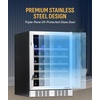 image:imageNewAir 24 Wine Fridge for 52 Bottles  BuiltIn or Freestanding Wine Cooler Refrigerator with Glass Door  Precision Cooling SlideOut Shelves amp Quiet Compressor System  Stainless SteelStainless Steel