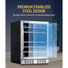 image:imageNewAir 24 Wine Fridge for 52 Bottles  BuiltIn or Freestanding Wine Cooler Refrigerator with Glass Door  Precision Cooling SlideOut Shelves amp Quiet Compressor System  Stainless SteelStainless Steel