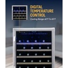 image:imageNewAir 24 Wine Fridge for 52 Bottles  BuiltIn or Freestanding Wine Cooler Refrigerator with Glass Door  Precision Cooling SlideOut Shelves amp Quiet Compressor System  Stainless SteelStainless Steel