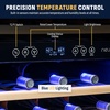 image:imageNewAir 24 Wine Fridge for 52 Bottles  BuiltIn or Freestanding Wine Cooler Refrigerator with Glass Door  Precision Cooling SlideOut Shelves amp Quiet Compressor System  Stainless SteelBlack Stainless Steel