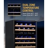 image:imageNewAir 24 Wine Fridge for 52 Bottles  BuiltIn or Freestanding Wine Cooler Refrigerator with Glass Door  Precision Cooling SlideOut Shelves amp Quiet Compressor System  Stainless SteelStainless Steel