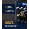 image:imageNewAir 27 Dual Zone Beverage Refrigerator amp Wine Cooler for 18 Bottles amp 59 Cans  Freestanding or BuiltIn Under Counter Mini Fridge for Beer Wine and Soda  Black18 Bottles  59 Cans