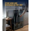 image:imageNewAir 27 Dual Zone Beverage Refrigerator amp Wine Cooler for 18 Bottles amp 59 Cans  Freestanding or BuiltIn Under Counter Mini Fridge for Beer Wine and Soda  Black12 Bottle  39 Can
