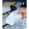 image:imageNewAir 28 lb Countertop Ice Maker  Portable Bullet Ice Machine  Fresh Ice in 10 Minutes 3 Ice Sizes  Compact Stainless Steel with Scoop amp Basket