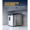 image:imageNewAir 28 lb Countertop Ice Maker  Portable Bullet Ice Machine  Fresh Ice in 10 Minutes 3 Ice Sizes  Compact Stainless Steel with Scoop amp Basket