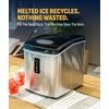 image:imageNewAir 28 lb Countertop Ice Maker  Portable Bullet Ice Machine  Fresh Ice in 10 Minutes 3 Ice Sizes  Compact Stainless Steel with Scoop amp Basket