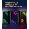 image:imageNewAir 85 Can Beverage Refrigerator with HexaColor LED Lights  Small Mini Fridge for Bedroom Gaming Room or Office  Remote Controlled Lighting amp Quiet Cooling126 can