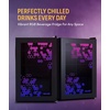 image:imageNewAir 85 Can Beverage Refrigerator with HexaColor LED Lights  Small Mini Fridge for Bedroom Gaming Room or Office  Remote Controlled Lighting amp Quiet Cooling85 can