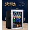 image:imageNewAir 90 Can Beverage Refrigerator  17 Freestanding Small Mini Fridge for Bedroom Home Bar or Office  Quiet Compressor Cooling amp Adjustable Shelves  Stainless Steel90 Can