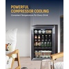 image:imageNewAir 90 Can Beverage Refrigerator  17 Freestanding Small Mini Fridge for Bedroom Home Bar or Office  Quiet Compressor Cooling amp Adjustable Shelves  Stainless Steel90 Can