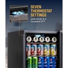 image:imageNewAir 90 Can Beverage Refrigerator  17 Freestanding Small Mini Fridge for Bedroom Home Bar or Office  Quiet Compressor Cooling amp Adjustable Shelves  Stainless Steel90 Can