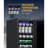image:imageNewAir 96 Can BuiltIn Beverage Refrigerator  15 Small Mini Fridge for Bedroom Home Bar or Office  Quiet Cooling amp Precise Temperature Control  Black Stainless Steel