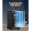 image:imageNewAir 96 Can BuiltIn Beverage Refrigerator  15 Small Mini Fridge for Bedroom Home Bar or Office  Quiet Cooling amp Precise Temperature Control  Black Stainless Steel