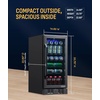image:imageNewAir 96 Can BuiltIn Beverage Refrigerator  15 Small Mini Fridge for Bedroom Home Bar or Office  Quiet Cooling amp Precise Temperature Control  Black Stainless Steel