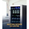 image:imageNewAir 96 Can BuiltIn Beverage Refrigerator  15 Small Mini Fridge for Bedroom Home Bar or Office  Quiet Cooling amp Precise Temperature Control  Stainless SteelStainless Steel