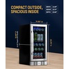 image:imageNewAir 96 Can BuiltIn Beverage Refrigerator  15 Small Mini Fridge for Bedroom Home Bar or Office  Quiet Cooling amp Precise Temperature Control  Stainless SteelStainless Steel