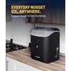 image:imageNewAir Nugget Ice Maker  Countertop Portable Ice Machine  26 lbsDay Soft Chewable Nugget Ice in 10 Min  Matte Black Compact Design