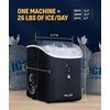 image:imageNewAir Nugget Ice Maker  Countertop Portable Ice Machine  26 lbsDay Soft Chewable Nugget Ice in 10 Min  Matte Black Compact Design