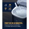 image:imageNewAir Nugget Ice Maker  Countertop Portable Ice Machine  26 lbsDay Soft Chewable Nugget Ice in 10 Min  Matte Black Compact Design