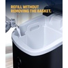 image:imageNewAir Nugget Ice Maker  Countertop Portable Ice Machine  26 lbsDay Soft Chewable Nugget Ice in 10 Min  Matte Black Compact Design