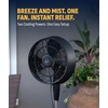 image:imageNewAir Outdoor Misting Pedestal Fan  1600 CFM Oscillating Patio Fan with Garden Hose Connection  3 Speeds and WideAngle Cooling for Decks amp Outdoor Spaces of up to 500 sq ft