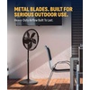 image:imageNewAir Outdoor Misting Pedestal Fan  2800 CFM Oscillating Patio Fan with Garden Hose Connection  3 Speeds and WideAngle Cooling for Decks amp Outdoor Spaces of up to 600 sq ft